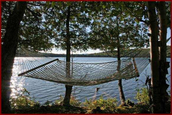 Hammock, Vacation Rentals, Cabins, Waterfront Cabins for Rent in Rangeley Maine, Cottage for Rent