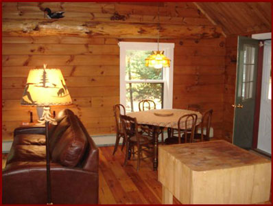 Dining Vacation Rentals, Cabins, Waterfront Cabins for Rent in Rangeley Maine, Cottage for Rent